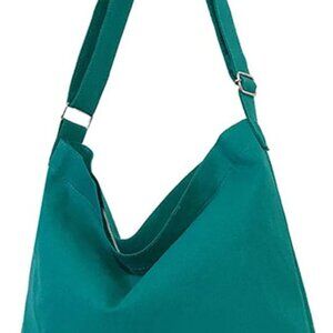 Women's Retro Large Size Canvas Shoulder Bag Hobo Crossbody Handbag Casual Tote
